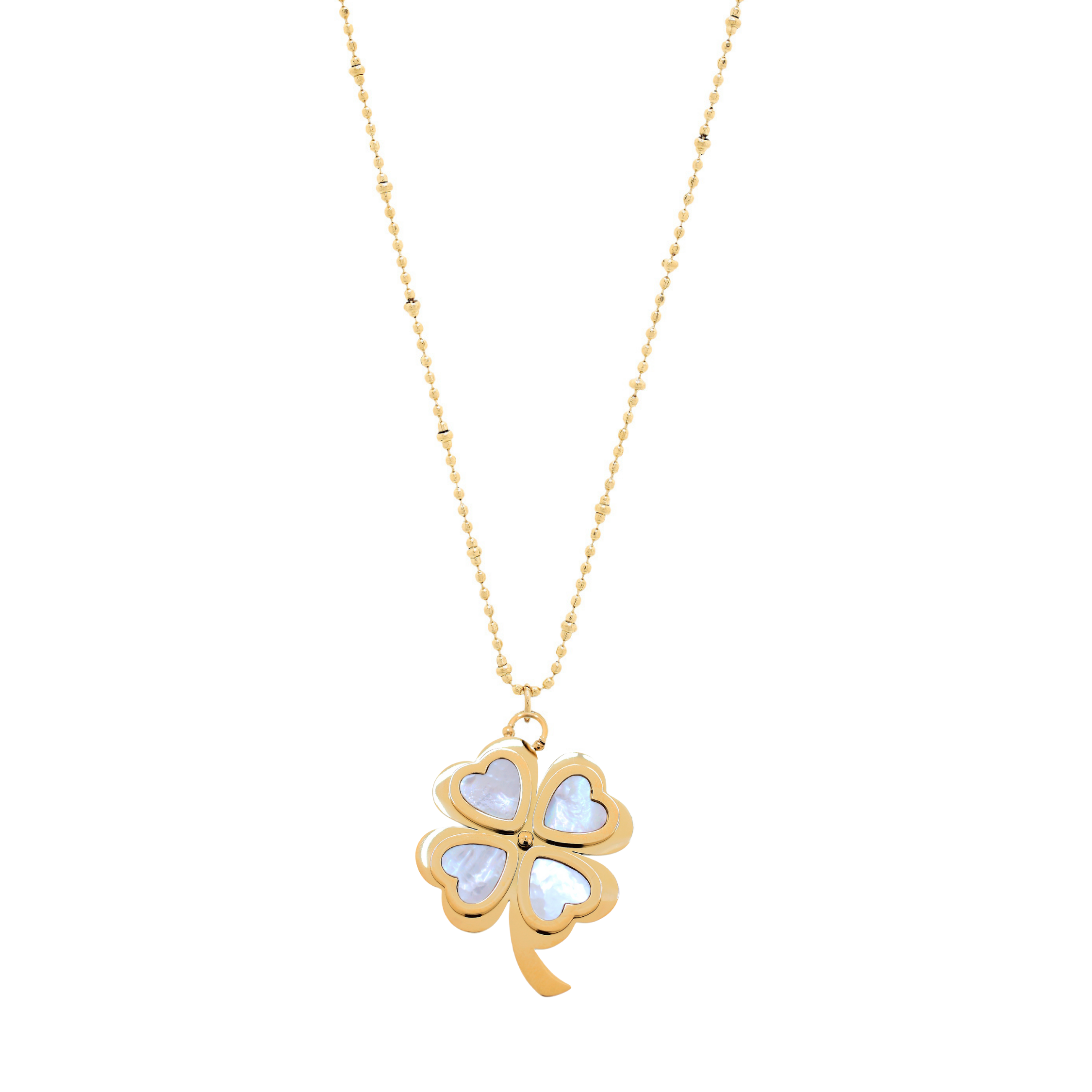 CLEVER CLOVER Mother Of Pearl Beaded Chain