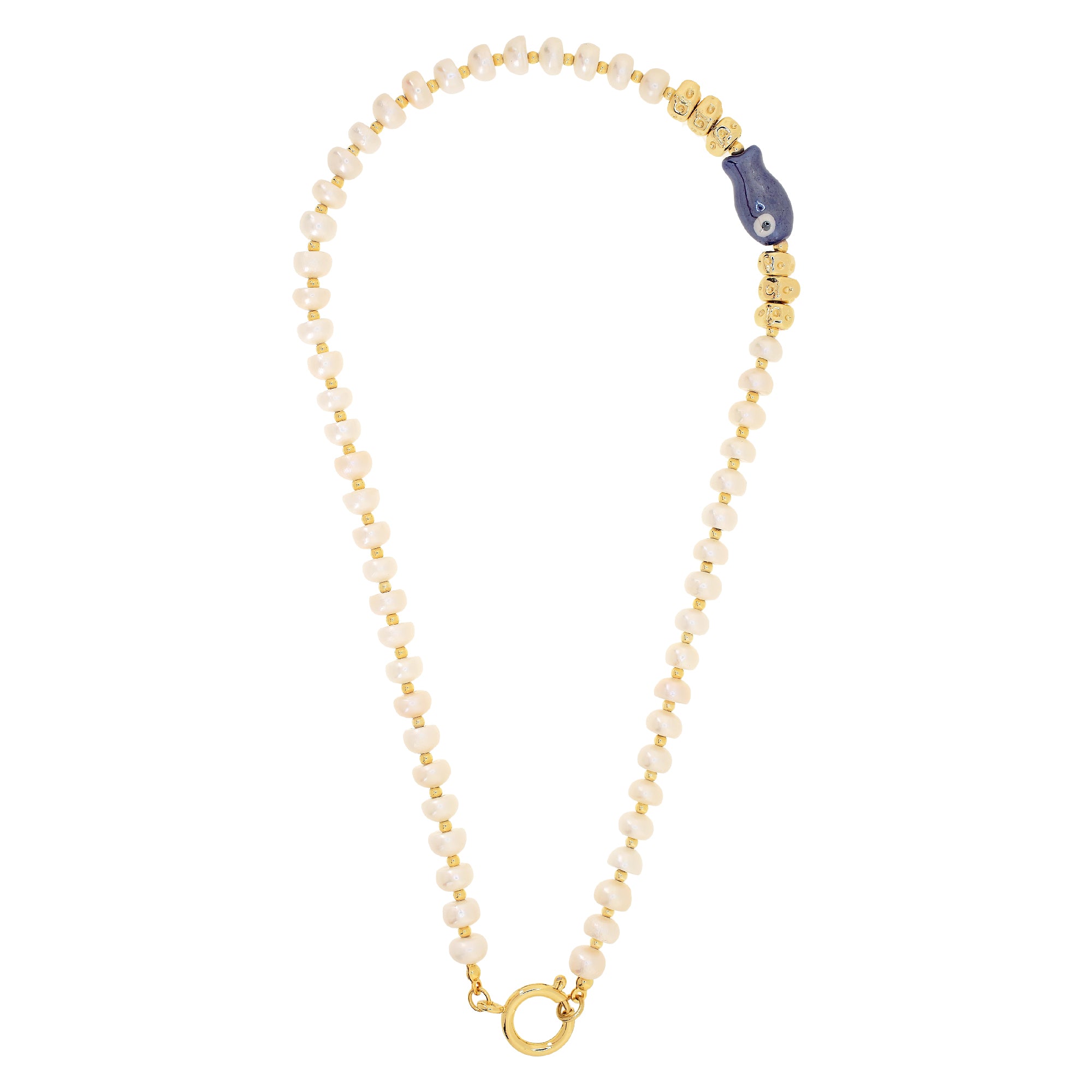 PEARLINA Navy Necklace
