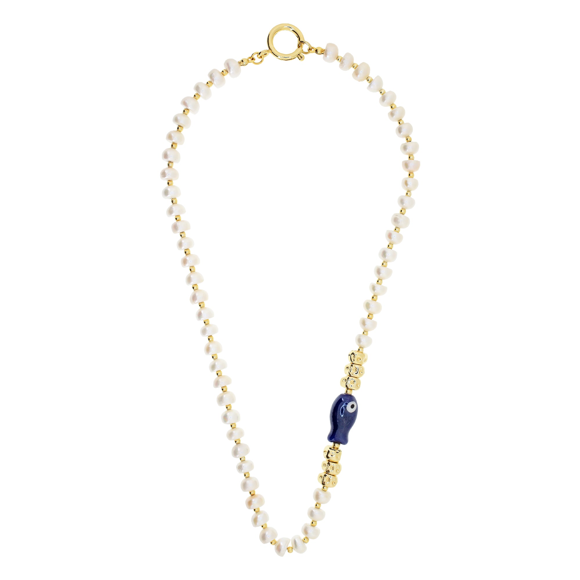 PEARLINA Navy Necklace