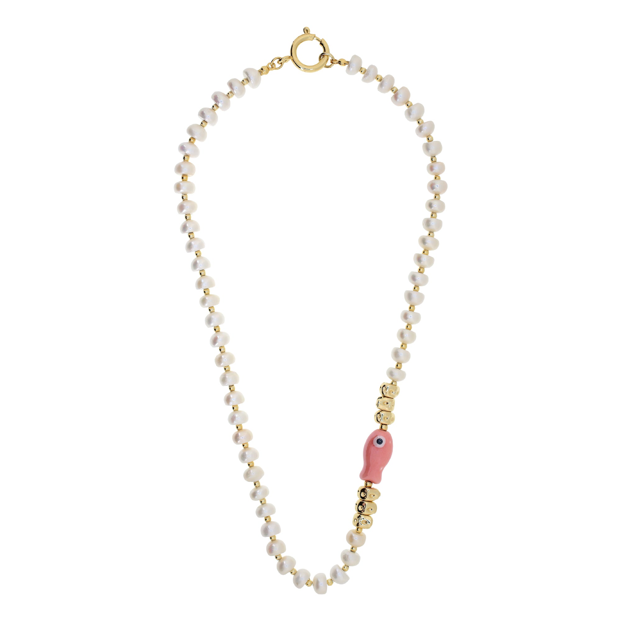 PEARLINA Pink Necklace