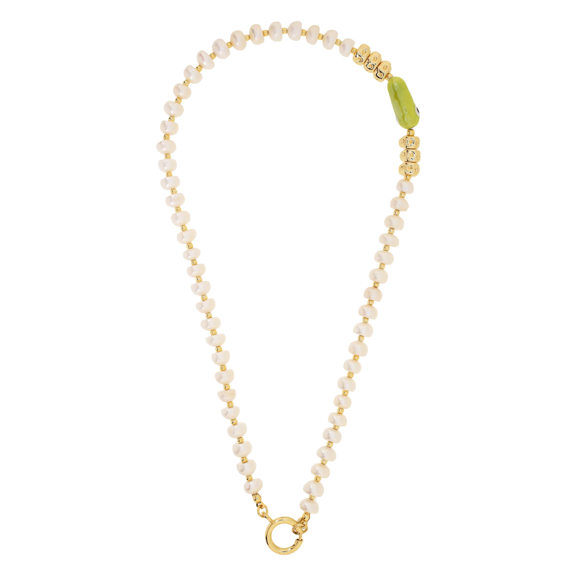 PEARLINA Lime Necklace