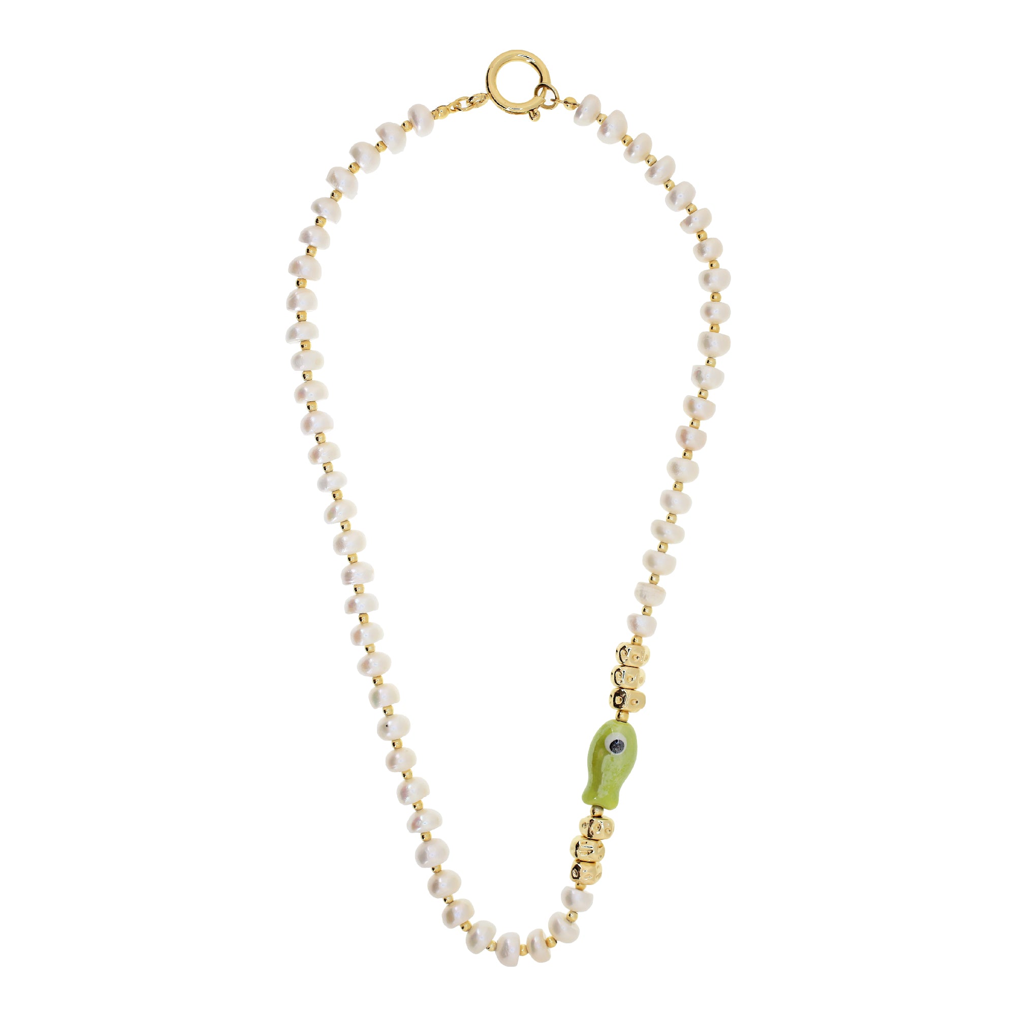 PEARLINA Lime Necklace