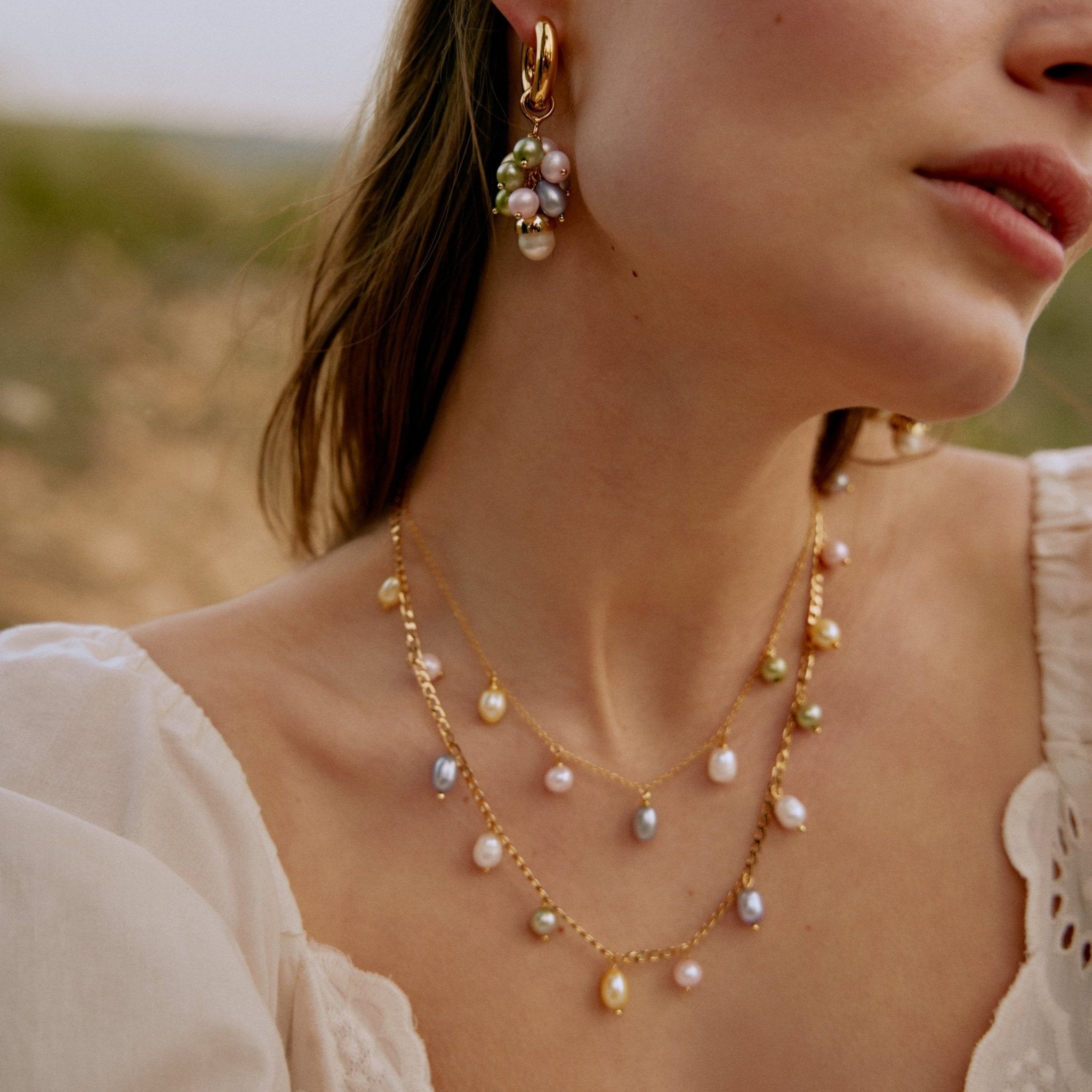 'ARENA' Colored Pearls Necklace - Ibiza Passion