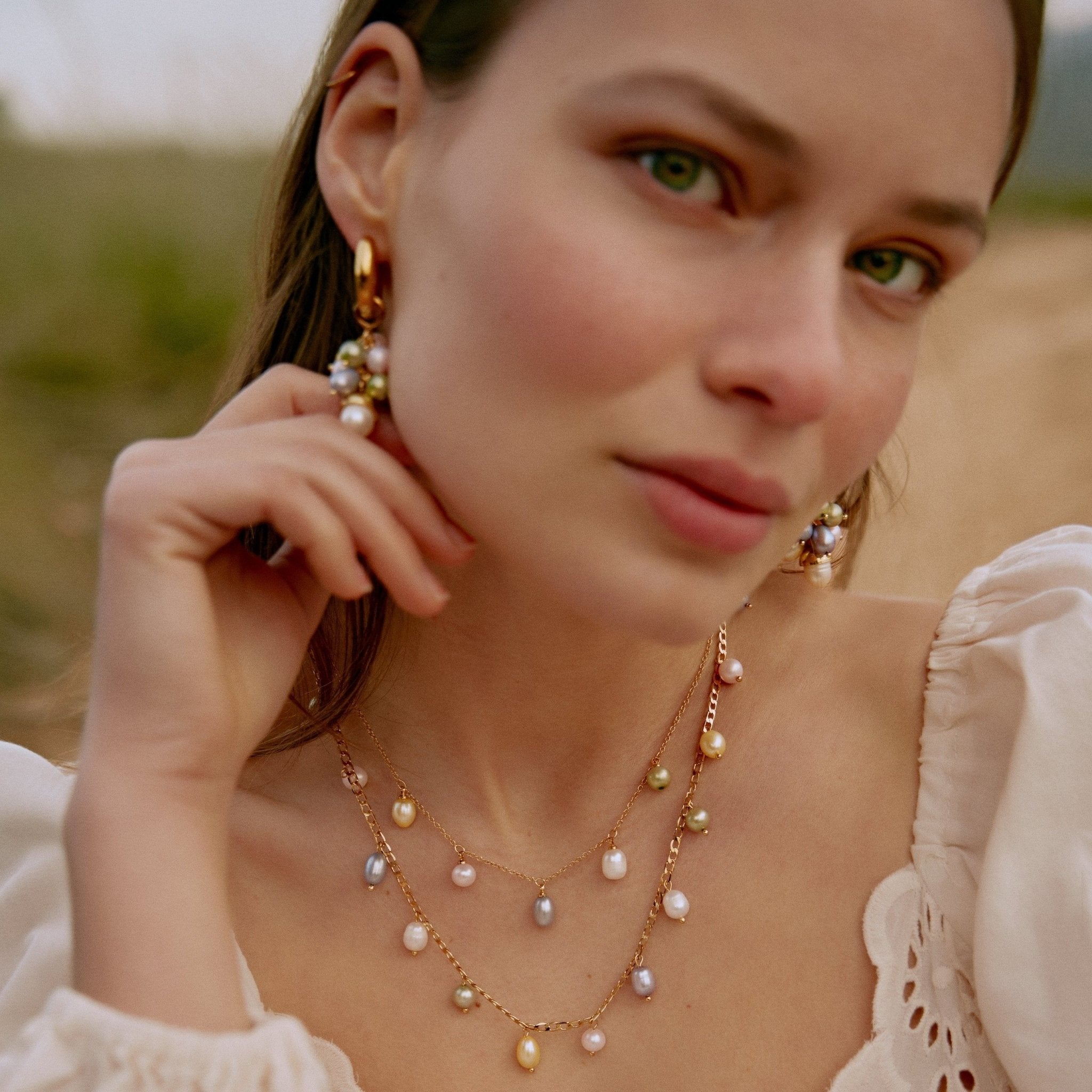 'ARENA' Colored Pearls Necklace - Ibiza Passion
