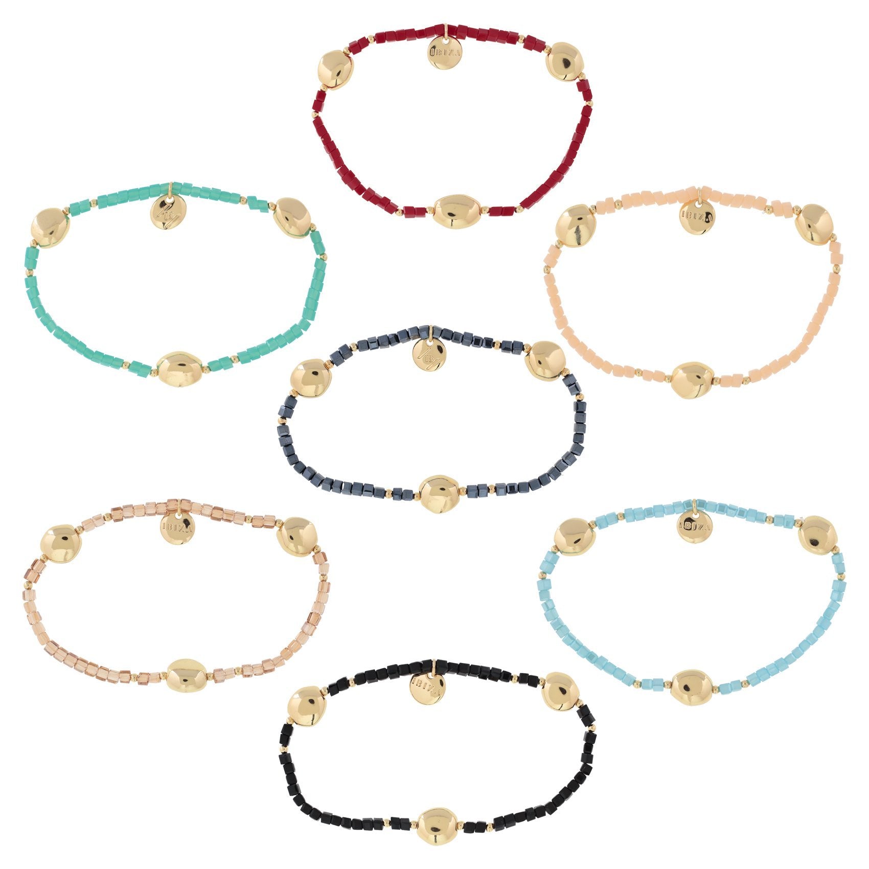 'LILI' Crystal Bracelet - Three Beads- - Ibiza Passion