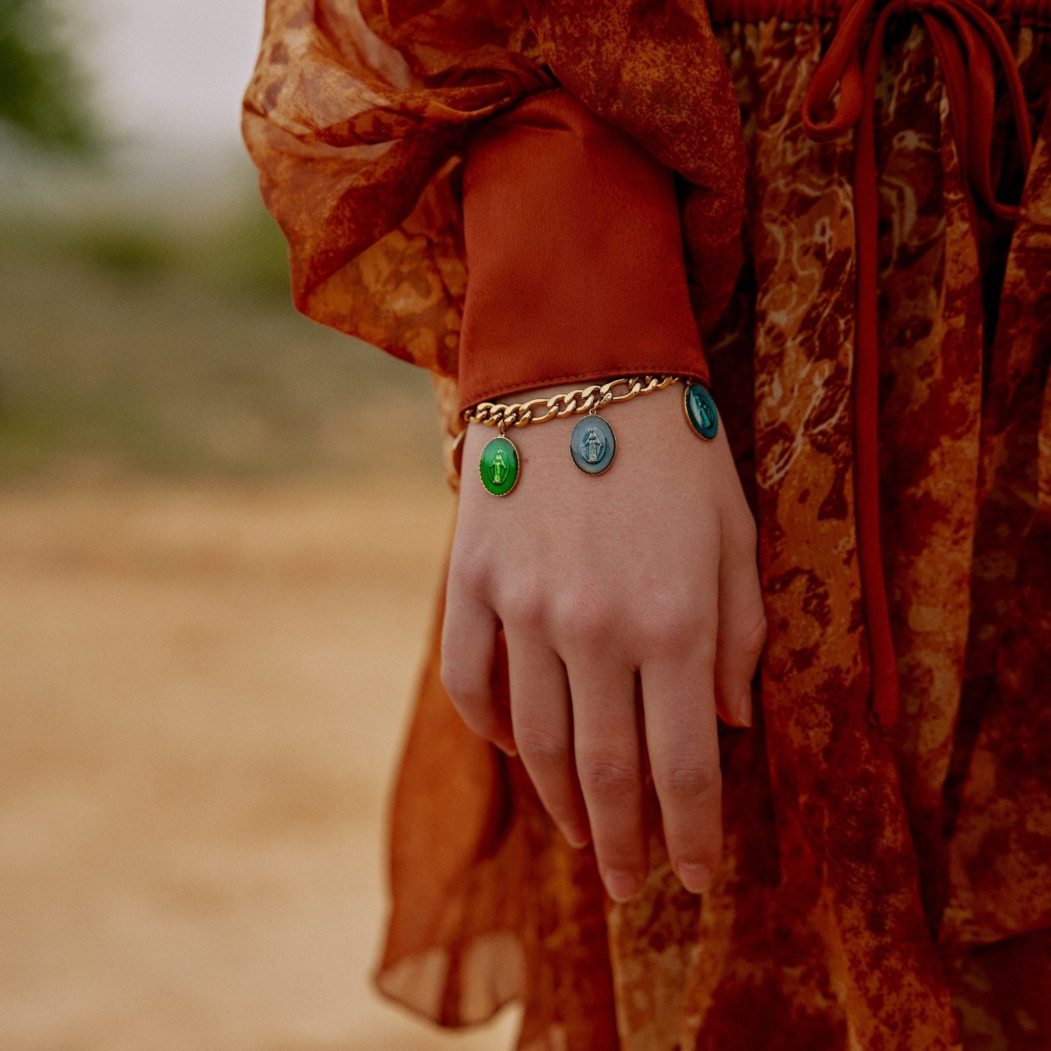 'MADONINA' Miraculous Medals Bracelet - Ibiza Passion