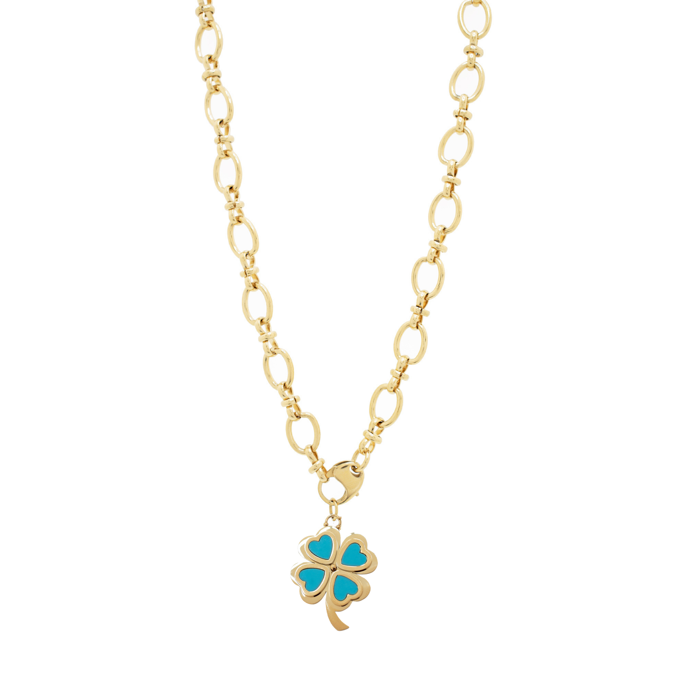 CLEVER CLOVER Turquoise Maxi Chain