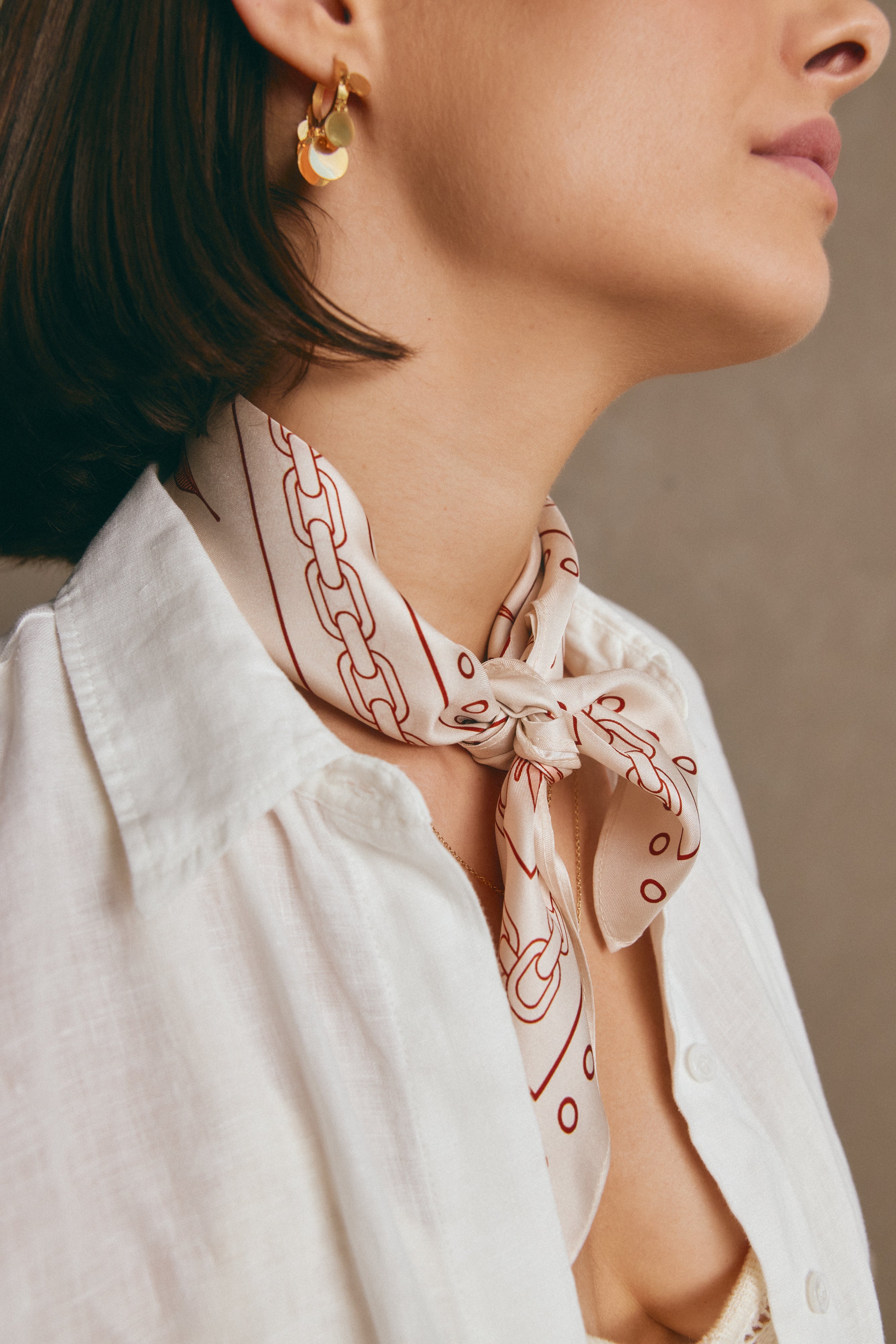 Pink Hummingbird Silk Scarf