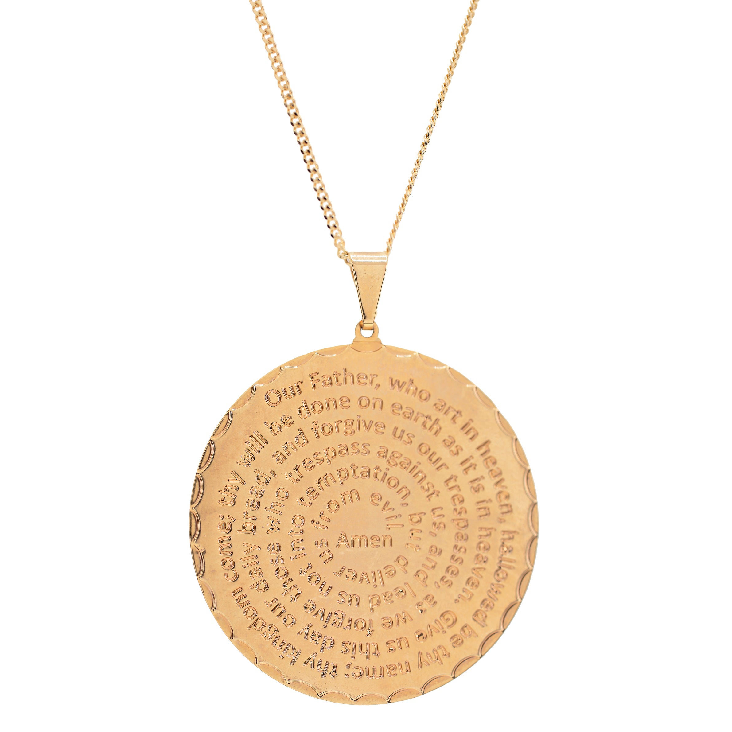 'LORD'S PRAYER' Necklace -Large English-