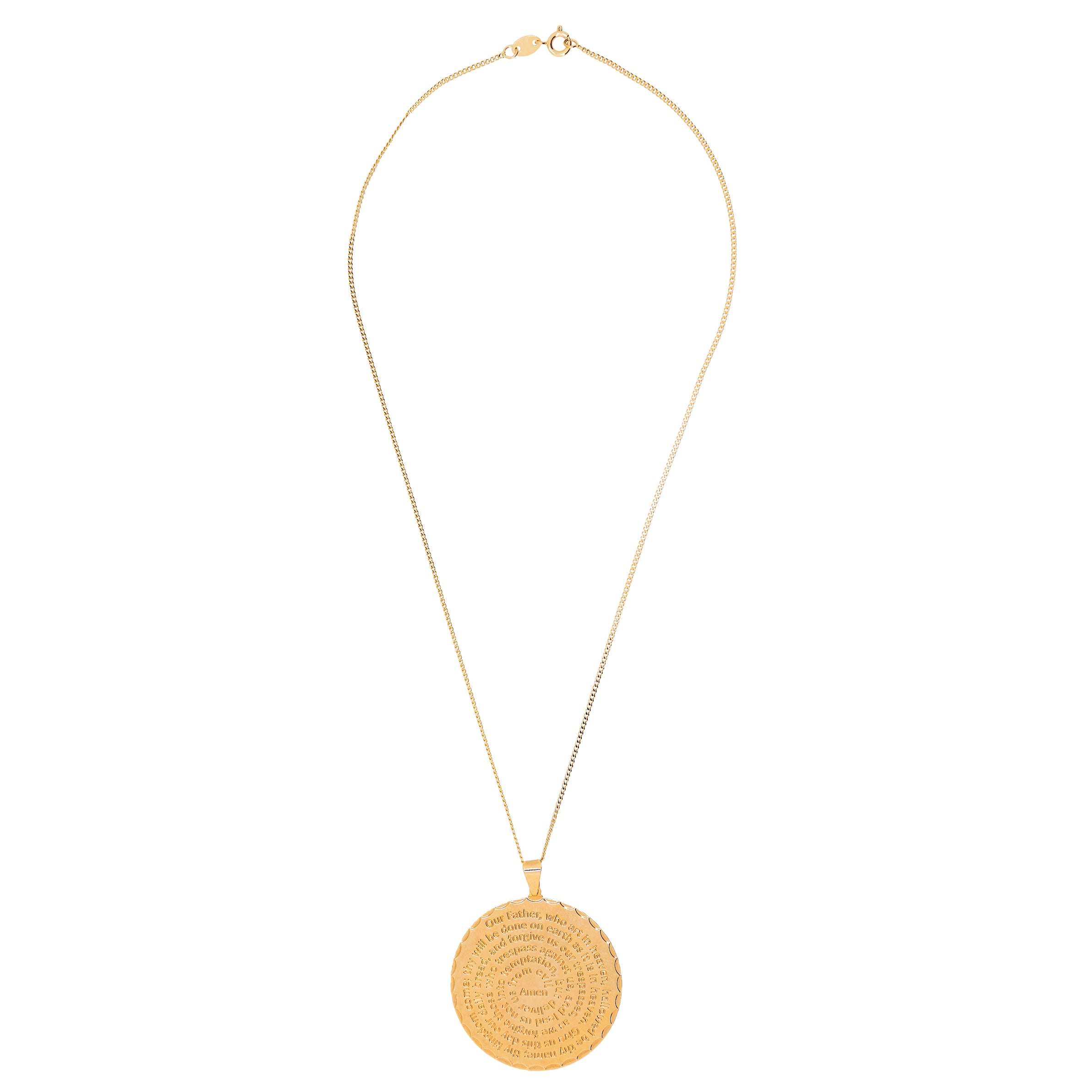 'LORD'S PRAYER' Necklace -Large English-
