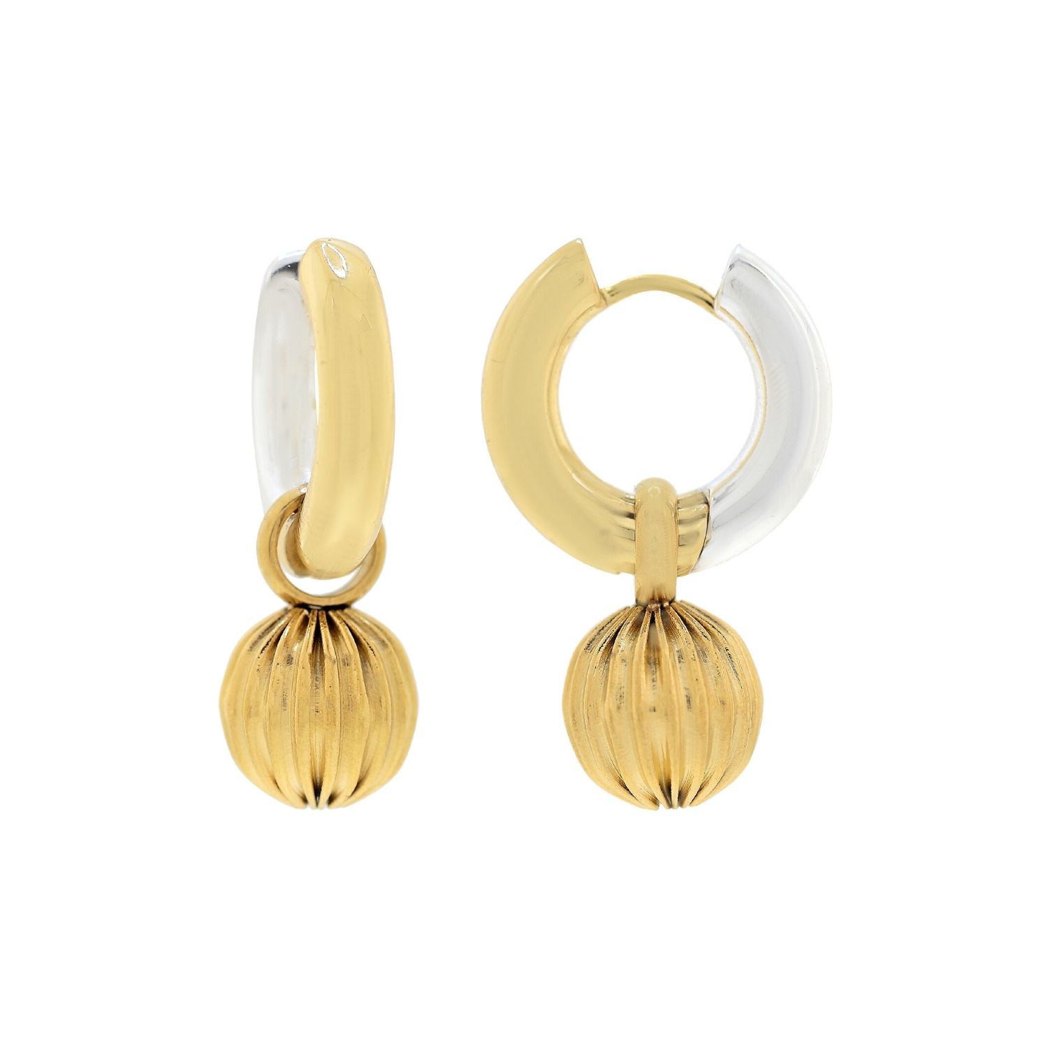 'CATALINA' Hoops - Two tone - Ibiza Passion