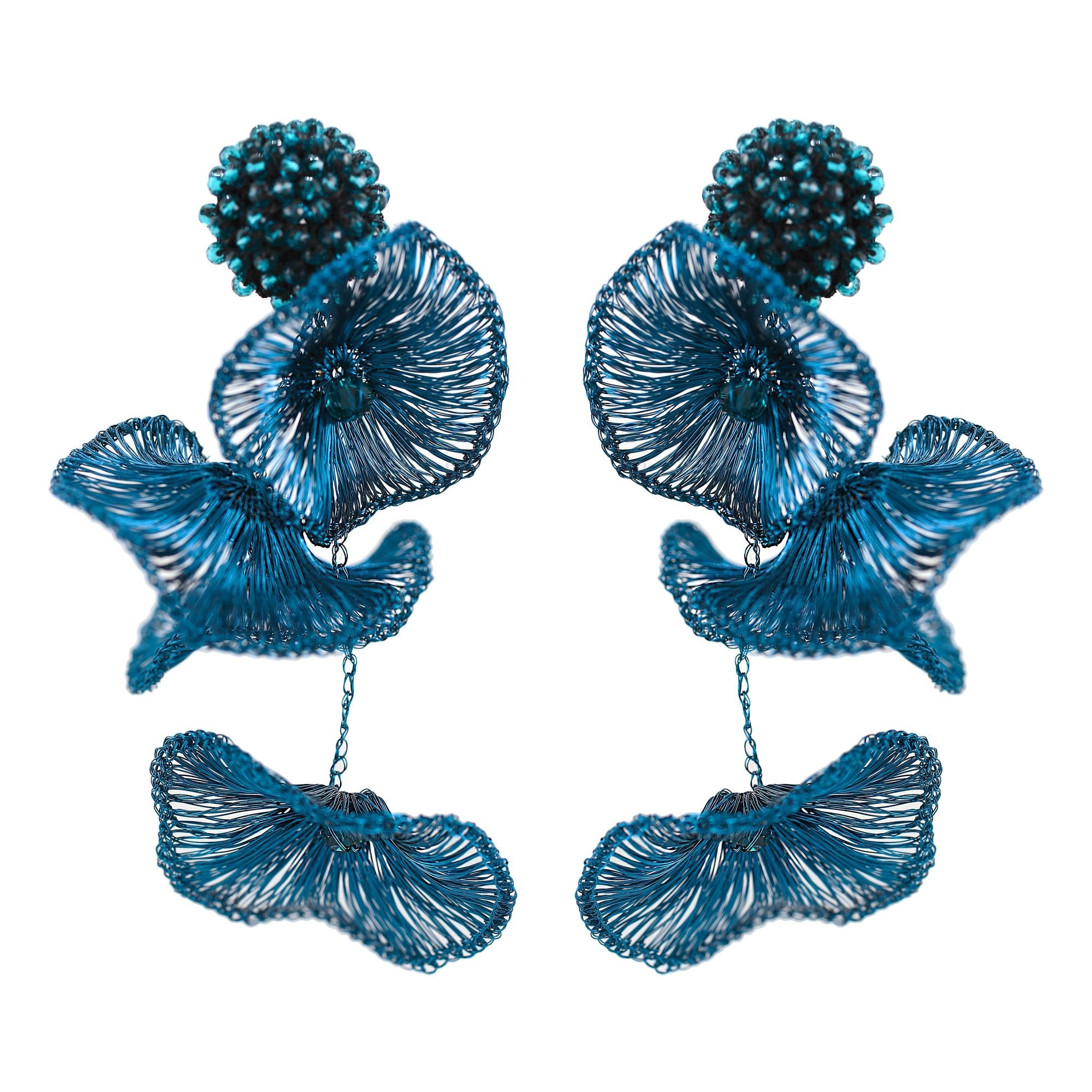 'BLUE ORCHID' EARRINGS - Ibiza Passion
