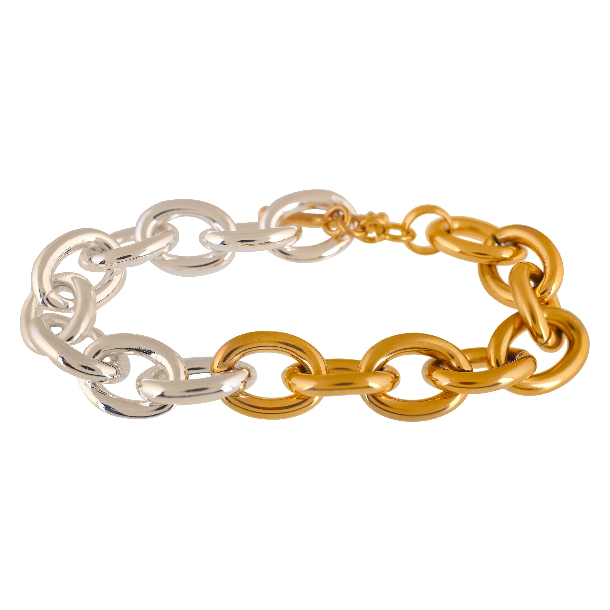 'CONNECTION' Bi-Color Chunky Bracelet - Ibiza Passion