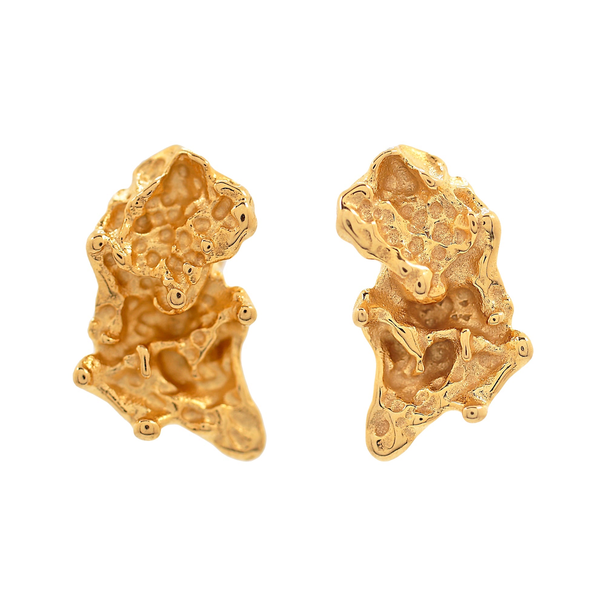 'MIDAS' Gold Nugget Stud - Ibiza Passion