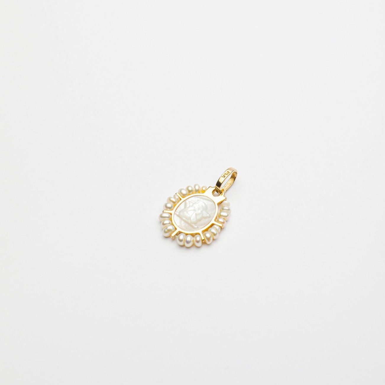 Mother Pearl Guardian Angel Necklace - Ibiza Passion