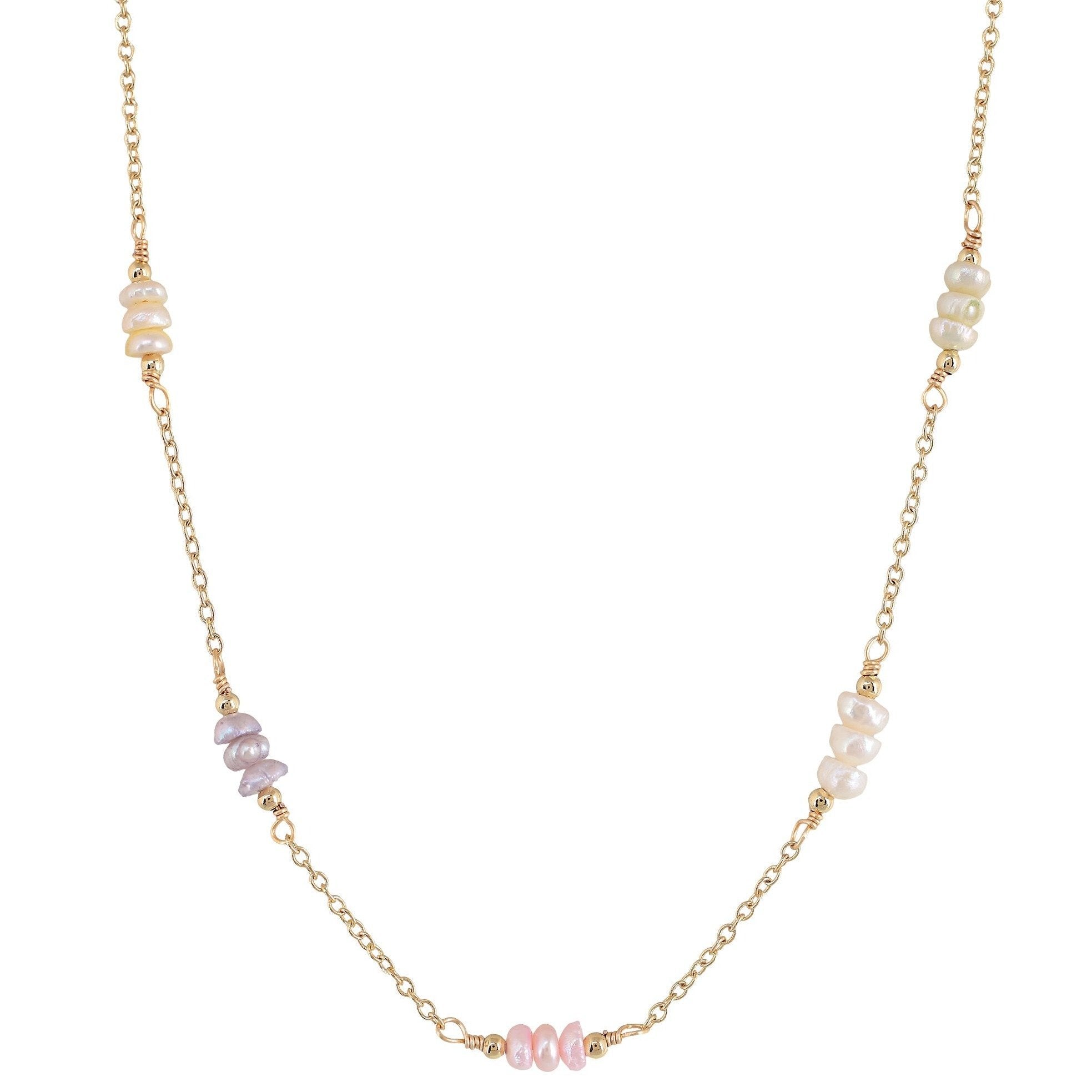 'OASIS' Mini Colored Pearls Necklace - Ibiza Passion