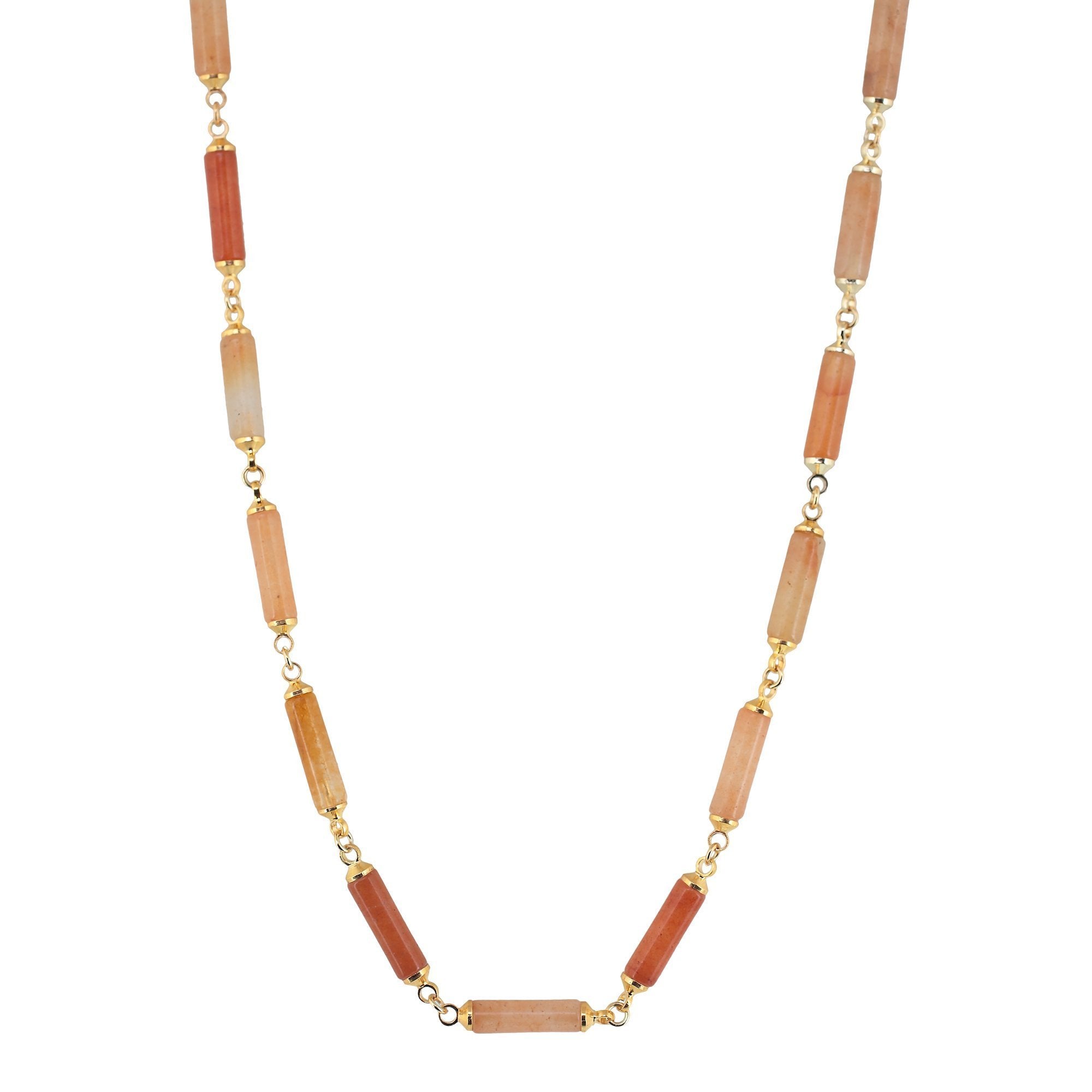 'ORIGEN' Stones Bars Necklace - Jade - Ibiza Passion