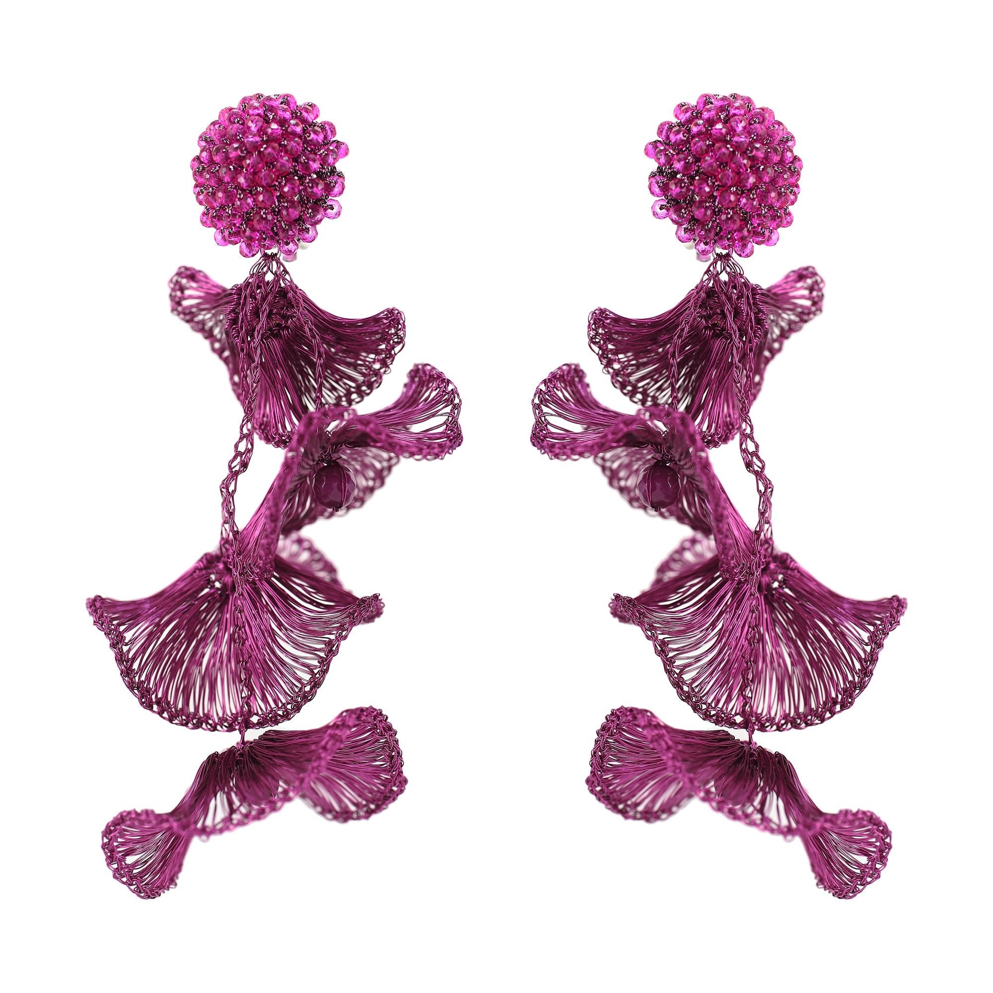 'PURPLE ORCHID' EARRINGS - Ibiza Passion